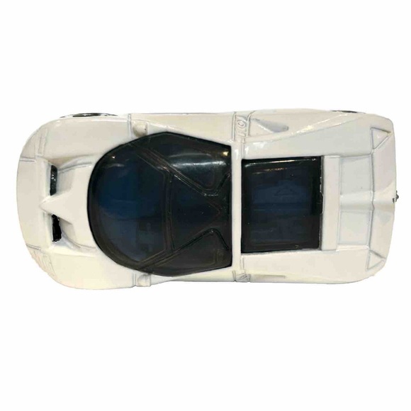 Vintage 1997 Hot Wheels White Ford GT-90 Diecast Model Toy Car Black Window 1:64 - Picture 6 of 12